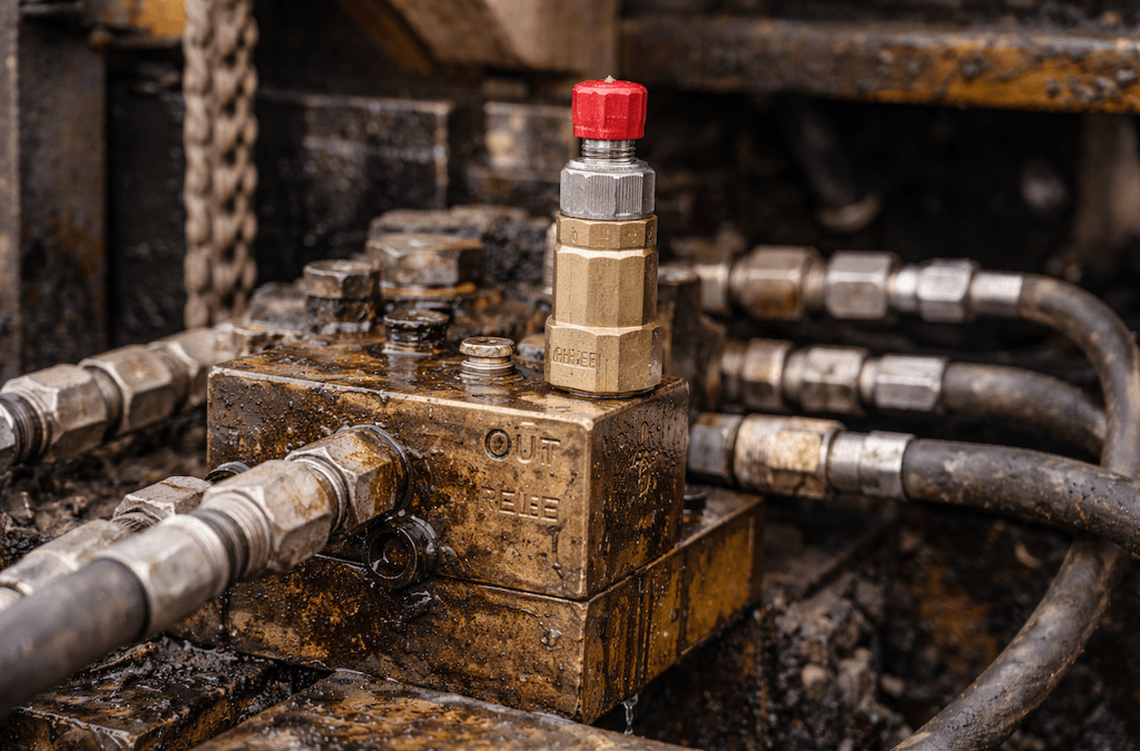 symptoms of a bad hydraulic pressure relief valve