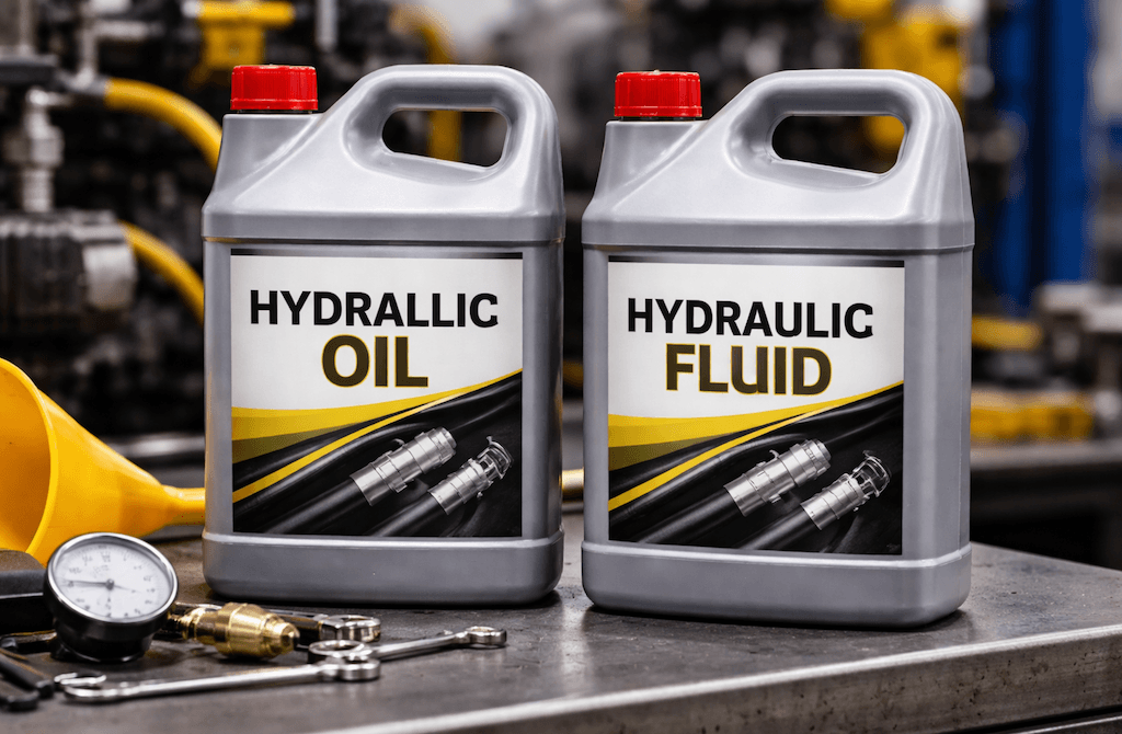 is hydraulic oil the same as hydraulic fluid