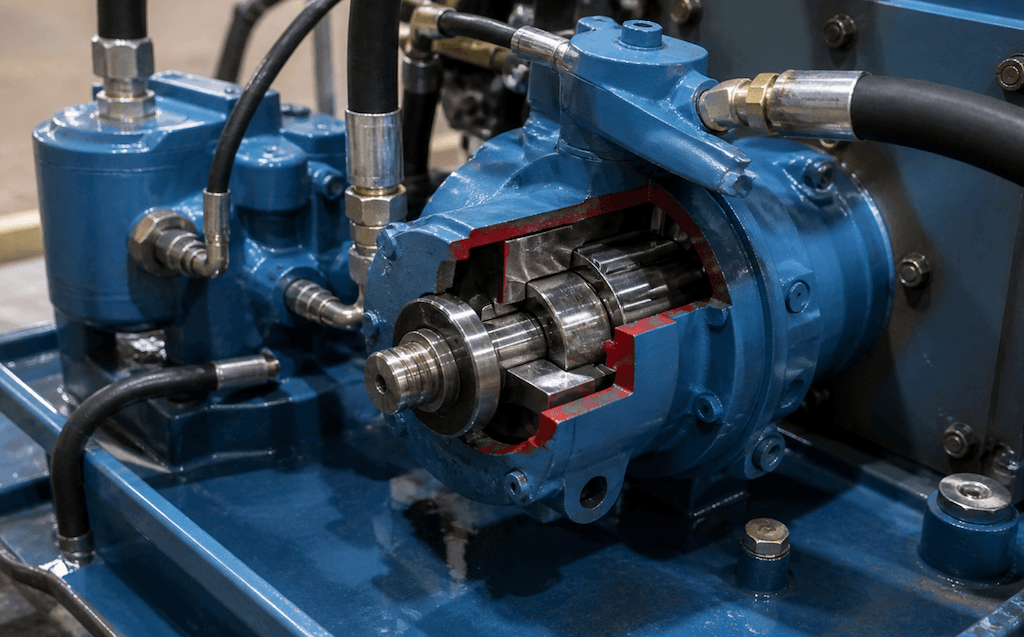 how does a hydraulic pump work