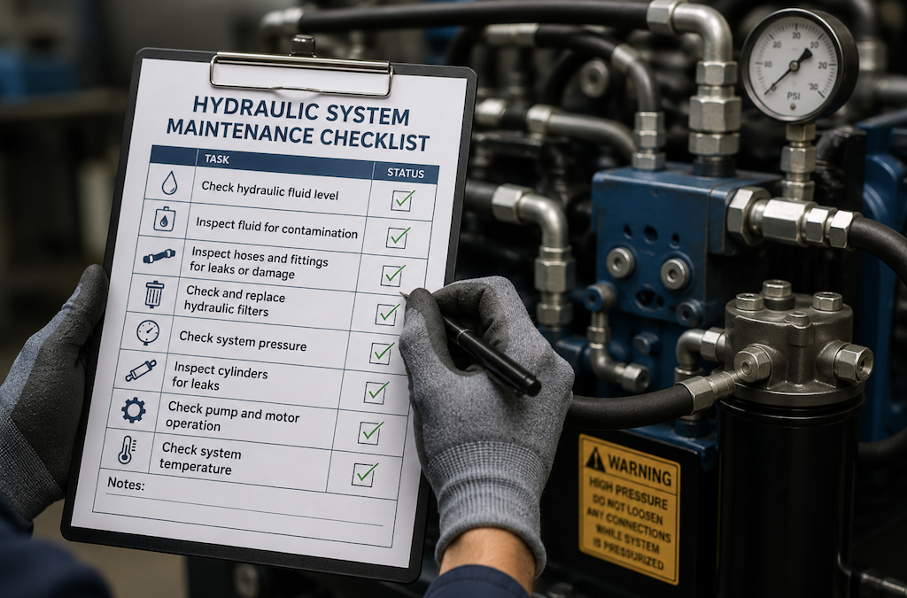 Hydraulic System Maintenance Checklist