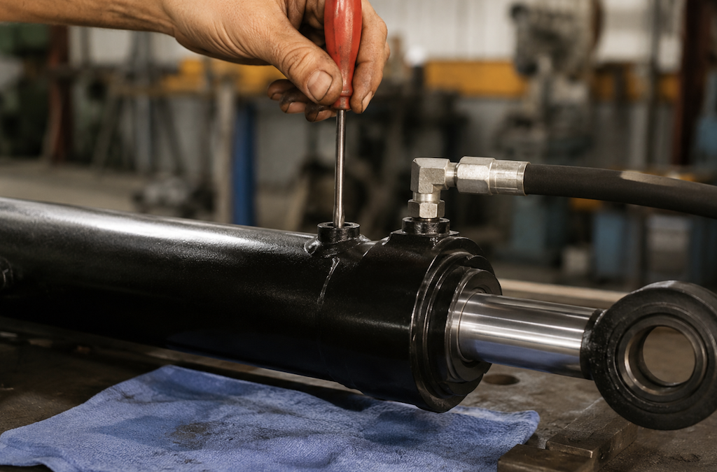 Bleed a Hydraulic Cylinder Without a Bleeder Valve​