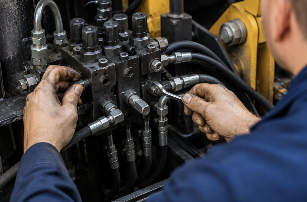 Hydraulic Flow Control Valve Working